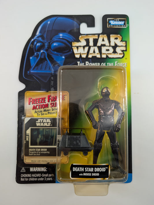 1997 Kenner Star Wars Power of the Force Death Star Droid with Freeze Frame Slide