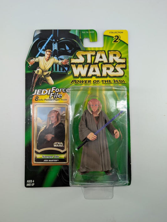 2000 Kenner Star Wars Power of the Jedi Saesee Tiin (Jedi Master)